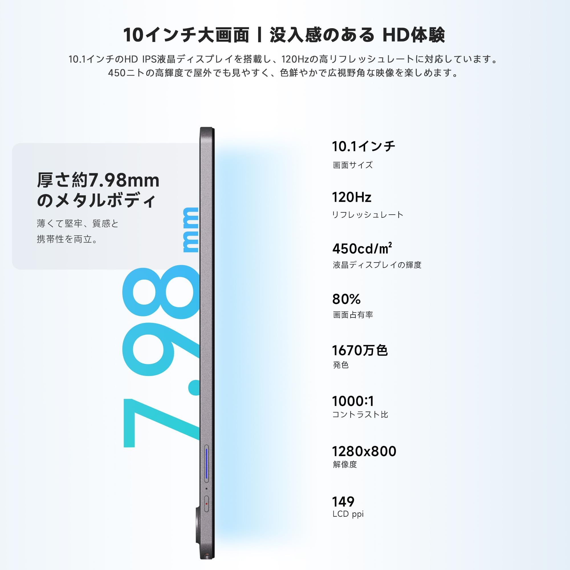 Amazon.co.jp: AOC M10 国内正規品 10インチタブレット Android 16